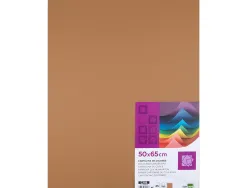 Papier cartonne liderpapel 50x65cm 240gr coloris marron clair paquet 25 feuilles