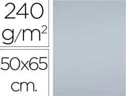 Papier cartonne liderpapel 50x65cm 240gr coloris gris paquet 25 feuilles