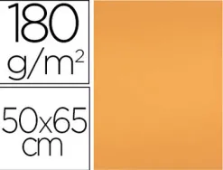 Papier cartonne liderpapel 50x65cm 180gr coloris nectarine