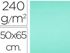 Papier cartonne liderpapel 50x65cm 240gr coloris vert paquet 25 feuilles