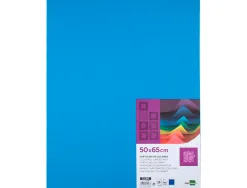 Papier cartonne liderpapel 50x65cm 180gr coloris turquoise paquet 25 feuilles