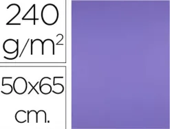 Papier cartonne liderpapel 50x65cm 240gr coloris pourpre paquet 25 feuilles