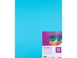 Papier cartonne liderpapel 50x65cm 240gr coloris bleu ciel paquet 25 feuilles