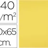 Papier cartonne liderpapel 50x65cm 240gr coloris jaune citron paquet 25 feuilles