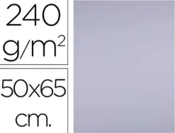 Papier cartonne liderpapel 50x65cm 240gr coloris lilas paquet 25 feuilles