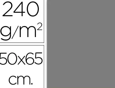 Papier cartonne liderpapel 50x65cm 240gr coloris gris