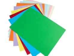 Papier cartonne liderpapel 50x65cm 180gr coloris assortis paquet 25 feuilles