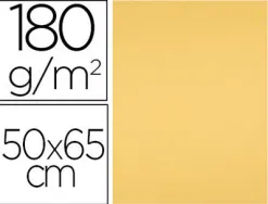 Papier cartonne liderpapel 50x65cm 180gr coloris or