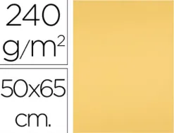 Papier cartonne liderpapel 50x65cm 240gr coloris or
