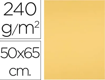 Papier cartonne liderpapel 50x65cm 240gr coloris or