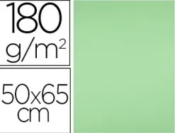Papier cartonne liderpapel 50x65cm 180gr coloris vert pistache