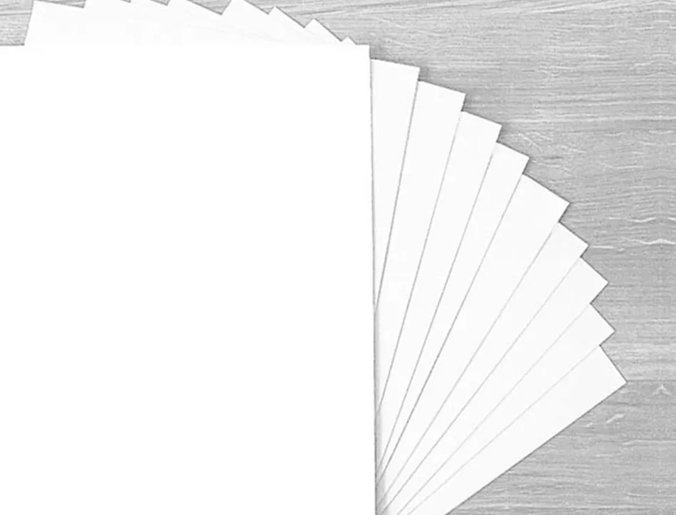 Papier cartonne liderpapel 50x65cm 180gr coloris blanc paquet 25 feuilles