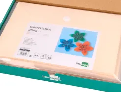 Papier cartonne liderpapel a4 180gr coloris creme paquet 25+5 feuilles