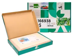 Papier cartonne liderpapel a4 180gr coloris creme paquet 25+5 feuilles