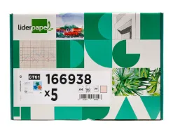 Papier cartonne liderpapel a4 180gr coloris creme paquet 25+5 feuilles