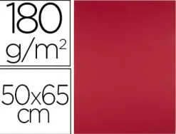 Papier cartonne liderpapel 50x65cm 180gr coloris rouge noel paquet 25 feuilles