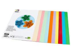 Papier cartonne liderpapel a4 180gr coloris assortis paquet 100 feuilles