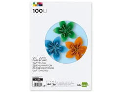 Papier cartonne liderpapel a4 180gr coloris assortis paquet 100 feuilles