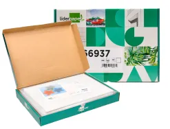 Papier cartonne liderpapel a4 180gr coloris blanc paquet 25+5 feuilles