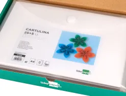 Papier cartonne liderpapel a4 180gr coloris blanc paquet 25+5 feuilles