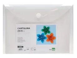 Papier cartonne liderpapel a4 180gr coloris blanc paquet 25+5 feuilles