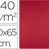 Papier cartonne liderpapel 50x65cm 240gr coloris rouge noel paquet 25 feuilles