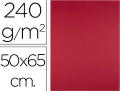 Papier cartonne liderpapel 50x65cm 240gr coloris rouge noel paquet 25 feuilles