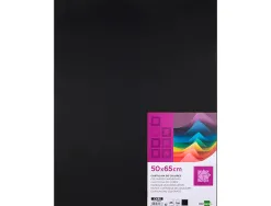 Papier cartonne liderpapel 50x65cm 180gr coloris noir paquet 25 feuilles