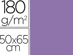 Papier cartonne liderpapel 50x65cm 180gr coloris pourpre paquet 25 feuilles