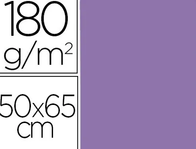 Papier cartonne liderpapel 50x65cm 180gr coloris pourpre paquet 25 feuilles