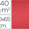 Papier cartonne liderpapel 50x65cm 240gr coloris rouge paquet 25 feuilles