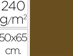Papier cartonne liderpapel 50x65cm 240gr coloris marron clair