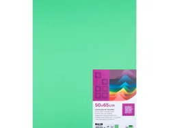 Papier cartonne liderpapel 50x65cm 240gr coloris vert pistache paquet 25 feuilles