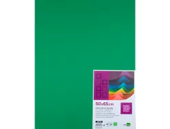 Papier cartonne liderpapel 50x65cm 180gr coloris vert noel paquet 25 feuilles
