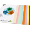 Papier cartonne liderpapel 50x65cm 180gr coloris assortis paquet 10 feuilles