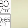Papier cartonne liderpapel 50x65cm 180gr coloris jaune paquet 25 feuilles