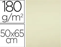 Papier cartonne liderpapel 50x65cm 180gr coloris jaune paquet 25 feuilles