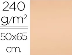 Papier cartonne liderpapel 50x65cm 240gr coloris sepia paquet 25 feuilles