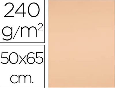 Papier cartonne liderpapel 50x65cm 240gr coloris sepia paquet 25 feuilles