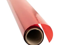 Papier cellophane liderpapel coloris rouge rouleau 0.60x10m