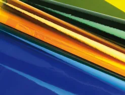 Papier cellophane liderpapel coloris jaune rouleau 0.60x10m