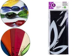 Papier cellophane liderpapel 50x70cm 22g/m2 unicolore violet brillant sachet 5f