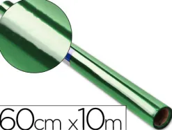 Papier cellophane liderpapel coloris vert rouleau 0.60x10m