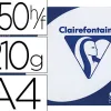 Papier clairefontaine clairalfa extra blanc a4 210g/m2 blancheur 170 opacité 93 rigidité 135 toucher satiné 250 feuilles