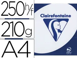 Papier clairefontaine clairalfa extra blanc a4 210g/m2 blancheur 170 opacité 93 rigidité 135 toucher satiné 250 feuilles