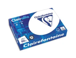 Papier clairefontaine clairalfa extra blanc a5 80g/m2 blancheur 170 opacité 93 rigidité 135 500 feuilles