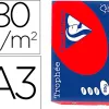 Papier clairefontaine multifonction laser couleur trophe a3 80g/m2 rouge corail parfaite opacite paquet 500