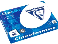 Papier clairefontaine multifonction laser couleur dcp haute qualite a4 80g/m2 blanc parfaite opacite paquet