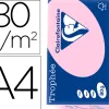 Papier clairefontaine multifonction laser couleur trophe a4 80g/m2 pastel eglantine parfaite opacite