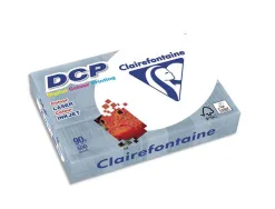 Papier clairefontaine multifonction laser couleur dcp a4 90g/m2 blanc satiné parfaite opacité 500 feuilles